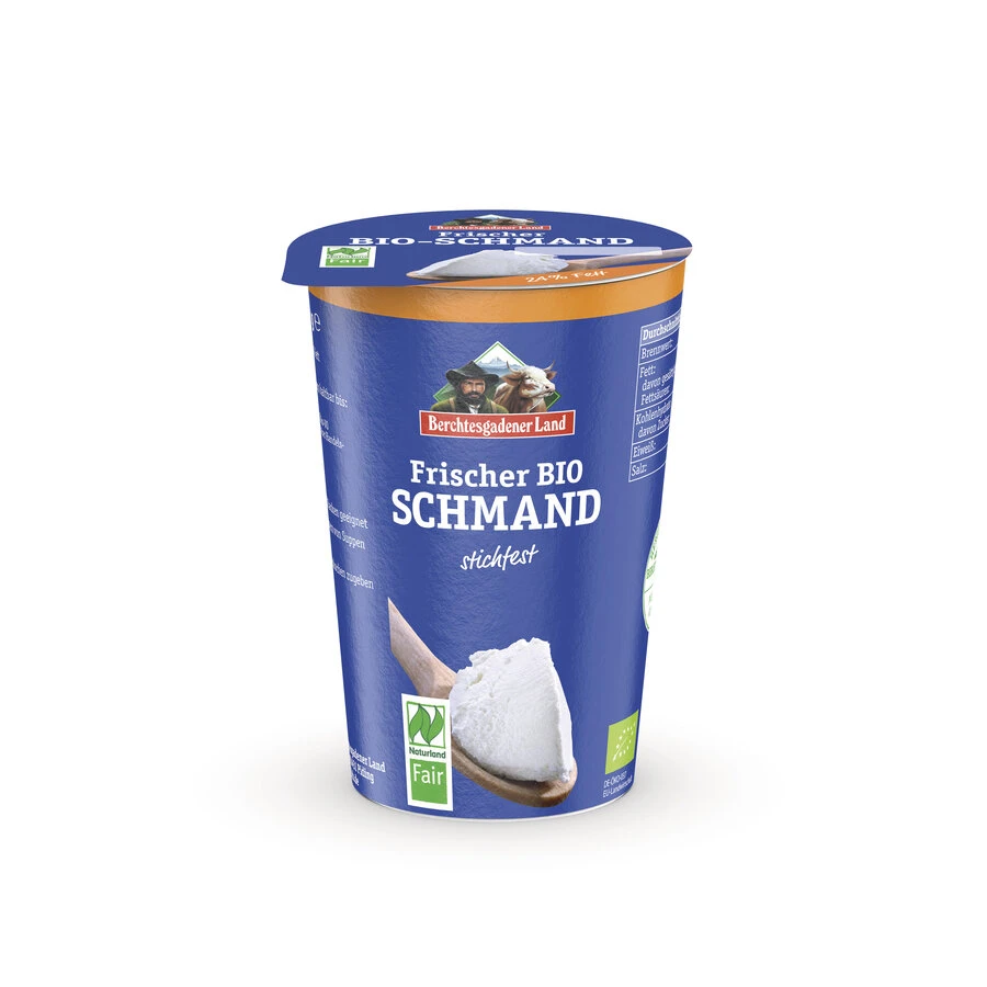 Berchtesgadener Land Bio Frischer Schmand, 24% Fet 3 Berchtesgadener Land Bio Frischer Schmand, 24% Fet