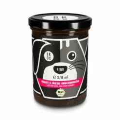 BROX Bellos & Miezies Knochenbrühe Rind, 370 Ml Gl