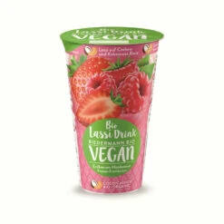 Molkerei Biedermann Lassi Erdbeere-Himbeere Vegan,