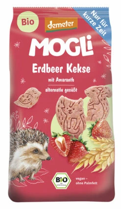 Mogli Erdbeer Kekse, 125 G Beutel