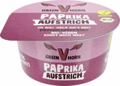 Greenhorn Veganer Aufstrich Paprika, 125 G Becher