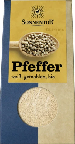Sonnentor Pfeffer Weiß, Gemahlen, 35 Gr Packung