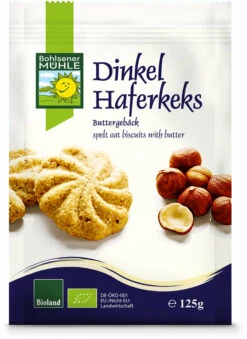 Bohlsener Mühle Dinkel-Hafer-Kekse, 125 G Packung
