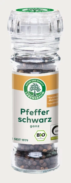 Lebensb Pfeffer Schwarz, Ganz, 45 Gr Glas