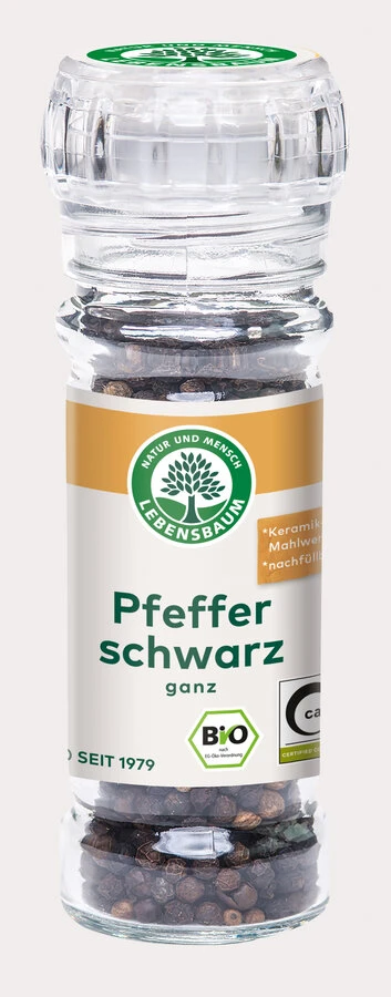 Lebensb Pfeffer Schwarz, Ganz, 45 Gr Glas 3 Lebensb Pfeffer Schwarz, Ganz, 45 Gr Glas
