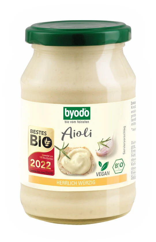 Byodo Aioli, Vegan, 250 Ml Glas 3 Byodo Aioli, Vegan, 250 Ml Glas