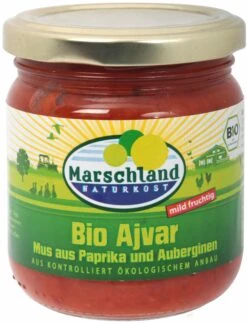 Marschland Ajvar Mild, 200 Gr Glas