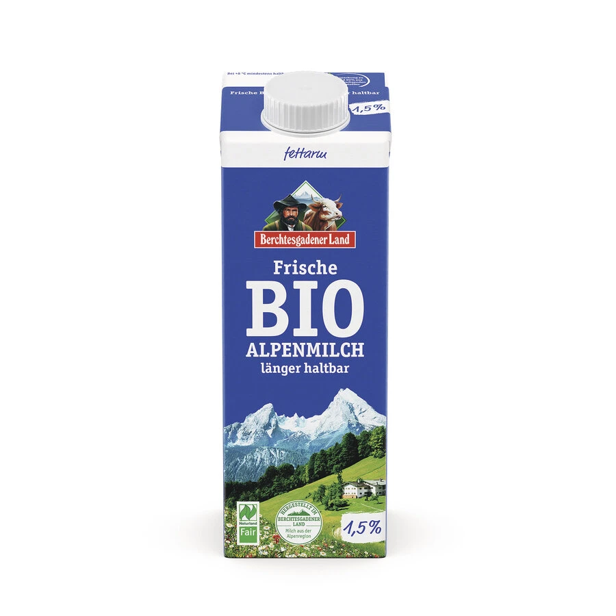 Berchtesgadener Land Bio ESL-Alpenmilch Fettarm, 1 3 Berchtesgadener Land Bio ESL-Alpenmilch Fettarm, 1