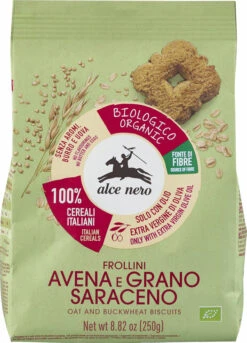 Alce Nero Kekse Mit Buchweizen Und Hafer, 250 G Pa