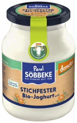 Söbbeke Joghurt Natur Stichfest, 500 G Glas
