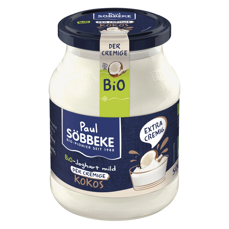 Söbbeke Cremiger Joghurt Kokos, 500 Gr Glas Gerühr 3 Söbbeke Cremiger Joghurt Kokos, 500 Gr Glas Gerühr