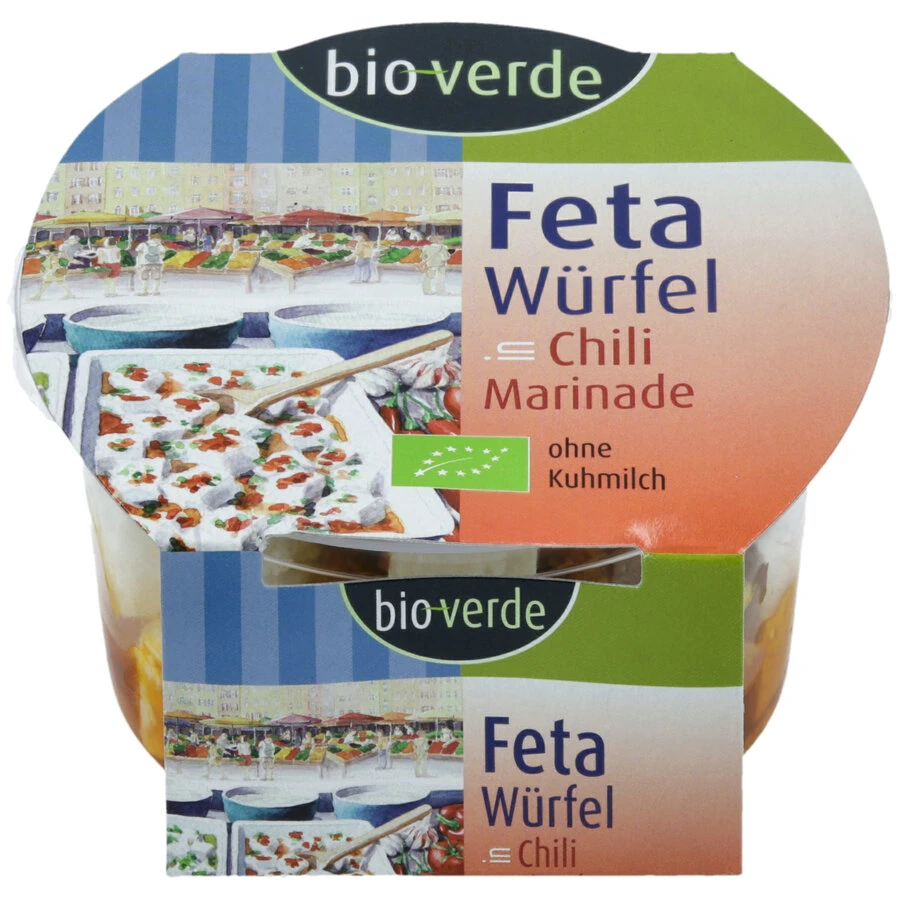Bio-verde Feta-Salat Pikant, 125 G Becher 3 Bio-verde Feta-Salat Pikant, 125 G Becher