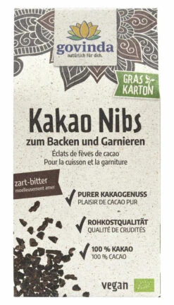 Govinda Kakao-Nibs, 100 Gr Packung