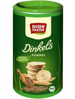 Rosengarten Dinkels Kümmel-Cräcker, 100 G Dose