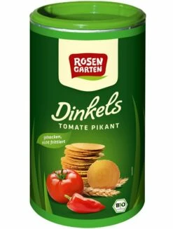 Rosengarten Dinkels Tomate - Cräcker, 100 G Dose