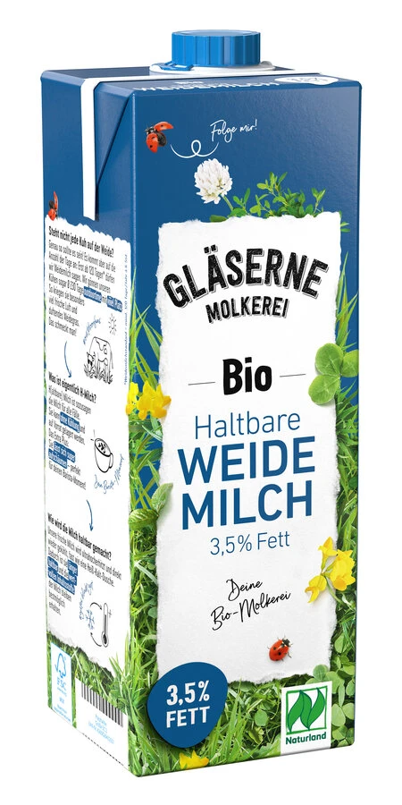 Gläserne Molkerei H-Vollmilch 3,5%, 1 Ltr Packung 3 Gläserne Molkerei H-Vollmilch 3,5%, 1 Ltr Packung