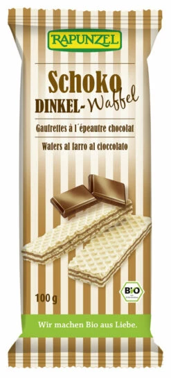 Rapunzel Schoko Dinkel-Waffeln, 100 G Packung