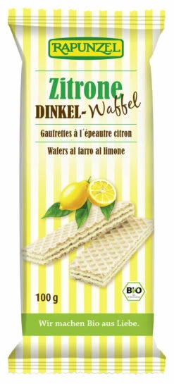 Rapunzel Zitrone Dinkel-Waffeln, 100 G Packung