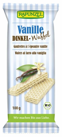 Rapunzel Vanille Dinkel-Waffeln, 100 G Packung