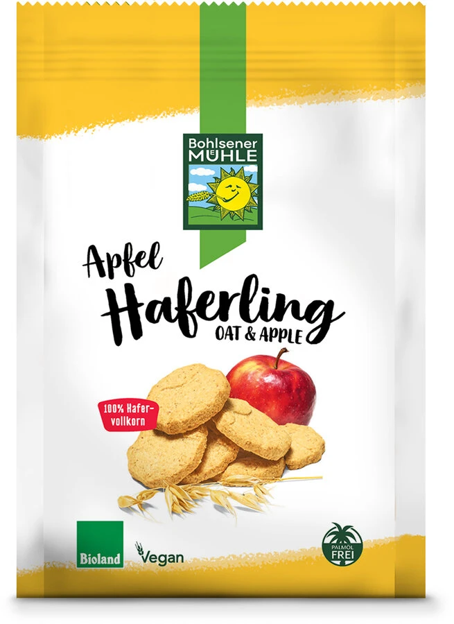 Bohlsener Mühle Apfel Haferling, 125 G Packung 3 Bohlsener Mühle Apfel Haferling, 125 G Packung
