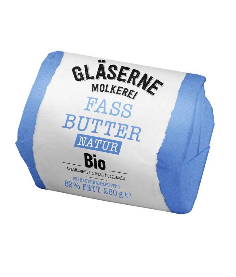 Gläserne Molkerei Fassbutter Sauerrahm Natur, 250 3 Gläserne Molkerei Fassbutter Sauerrahm Natur, 250