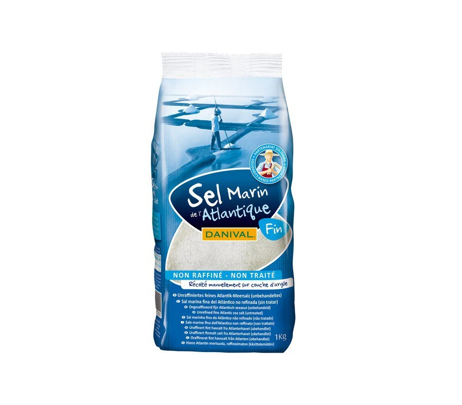 Bonneterre Atlantik Meersalz Fein, Unjodiert , 1 3 Bonneterre Atlantik Meersalz Fein, Unjodiert , 1
