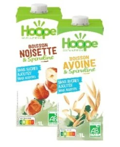 HOOPE Haselnuss Drink Mit Spirulina, 1 L Packung